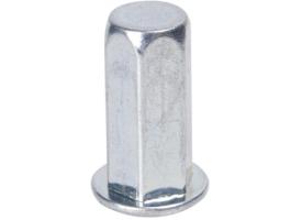Заклепка резьбовая закрытая шестигранная с плоским бортом